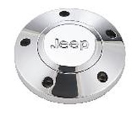 Mopar Licensed Horn Button [Billet Aluminum, Jeep Logo, Chrome]