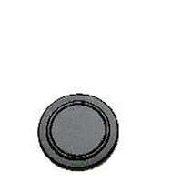 Horn Button Plain Black Plastic