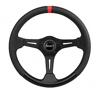Performance & Race Series Steering Wheel Black Anodized with Red Top Marker/Racing Strip