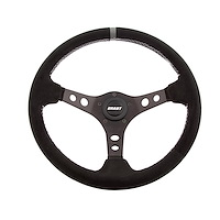 Performance & Race Series Steering Wheel Black Anodized with Grey Top Marker/Racing Strip