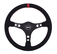 Suede Series Steering Wheel Black Anodized