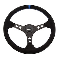 Suede Series Steering Wheel Black Anodized