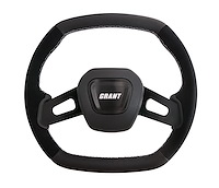 698 Performance Series Steering Wheel, 13.750 in, 1.500 in. Dish [Suede/Leather]