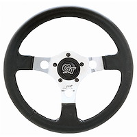 Formula GT Steering Wheel [13 in. Diameter, Aluminum Spokes, Black Hand Grip]