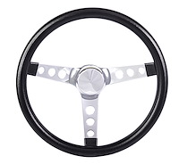 Black Foam Grip Steering Wheel 13-1/2" Diameter