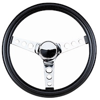 Black Foam Grip Steering Wheel 13-1/2" Diameter