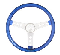 Metal Flake Steering Wheel Blue Metal Flake Vinyl Grip