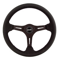 Gripper Series Steering Wheel Black 3-Spoke Performance/Race Design