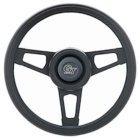Challenger Steering Wheels Matte Black 3-Spoke Design