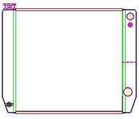 ClassicCool Universal Fit Radiator Dual Pass Crossflow Design 24" x 19" for LS Swap
