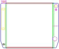MegaCool Universal Fit Radiator Dual Pass Crossflow Design 24" x 19" for LS Swap with Transmission Cooler