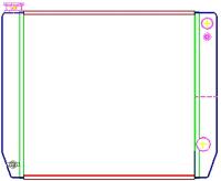 MegaCool Universal Fit Radiator Dual Pass Crossflow Design 24" x 19" for LS Swap