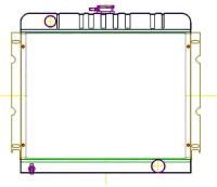 ExactFit Radiator for 1970-1972 Chrysler A Body Dart, Demon, Duster, Scamp, & Valiant with Small Block