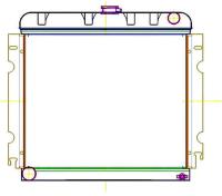 ExactFit Radiator for 1967-1969 Chrysler A Body Barracuda, Dart, Scamp, & Valiant with Big Block
