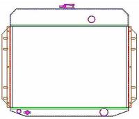 ExactFit Radiator for 1961-1964 Ford Truck with Early Ford Small Block & L6