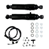 Air Adjustable Shock Absorbers for 1966-1983 Jeep CJ5 & 1983-1996 Mitsubishi Mighty Max [Steel Dust Tube]