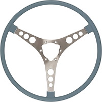 RP20039 Original-Style 15 in. Steering Wheel for 1956-1962 Chevy Corvette [Silver Blue]