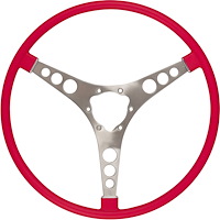RP20043 Original-Style 15 in. Steering Wheel for 1956-1962 Chevy Corvette [Roman Red]