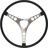 RP20044 Original-Style 15 in. Steering Wheel for 1956-1962 Chevy Corvette [Tuxedo Black]