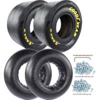10" Tread Width Drag Slick and Tube Kit Includes: (2) 28" x 10"-15 Drag Slicks