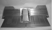 CV205 Floorboard Kit for 1955-1959 Chevy Pickup, Front, To Fit Big Block Firewall