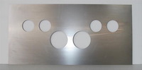 DS306-STE Dash Panel Insert, Universal, Steel, Gauges Over Left & Right, Over Center Speedometer & Tachometer