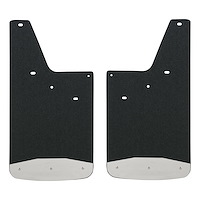 250743 Front or Rear 12 in. x 23 in. Rubber Mud Guards Fits Select Chevy Silverado, GMC Sierra
