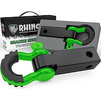 RG-HTHITCH2-GRN Shackle Hitch Receiver W/ D-Ring [Green]
