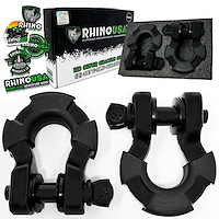 SUPERSHACK-MATTE 8 Ton Super Shackles [Matte Black, Set of 2]