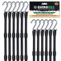 TD-BGHD12-BLK Heavy Duty Bungees [Set of 12]