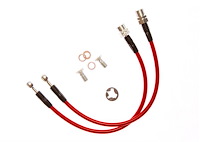 FORD-MUSTANGFRTS-16-GR Stainless Brake Hose Kit for 1994-2004 Ford Mustang (Exc. Cobra R), Front Only [Green]