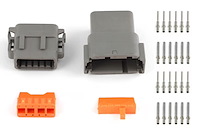 HT-031017 Plug and-Pins Only, Matching Set of Deutsch DTM-12 Connectors (7.5 Amp)