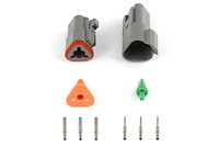 HT-031113 Plug &-Pins Only, Set of Deutsch DT-3 Conn (DT06-3S + DT04-3P), 13 Amp