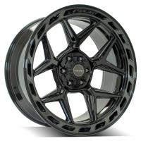 4Play 83 Wheel Size: 22" x 10", Bolt Pattern: 6 x 135 mm / 6 x 5.50" [Brushed Black]