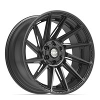 4P42 Wheel [Size: 22"x10"] 6 x 135 mm & 6 x 139.7 mm Bolt Pattern, Satin Black