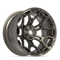4P43 Wheel [Size: 22"x12"] 6 x 135 mm & 6 x 139.7 mm Bolt Pattern, Satin Bronze