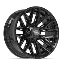 4P40 Wheel [Size: 22"x10"] 8 x 180 mm Bolt Pattern, Gloss Black