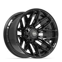 4P40 Wheel [Size: 22"x12"] 8 x 170 mm Bolt Pattern, Gloss Black