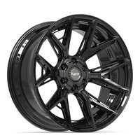 4P40 Wheel [Size: 22"x10"] 6 x 135 mm & 6 x 139.7 mm Bolt Pattern, Gloss Black
