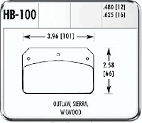 HP-Plus Performance Brake Pads Wilwood Dynalite Calipers