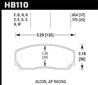 DTC-80 BRAKE PADS AP Racing