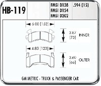 GM Metric D-154 Calipers