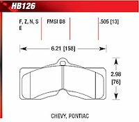 Blue 9012 Disk Brake Pads Camaro, Corvette, Firebird T/A