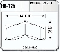 HPS Performance Brake Pads 1965-82 Corvette