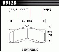 Disc Brake Pad HT-10 w/0.505 Thickness
