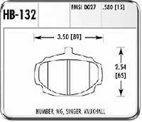 Performance Brake HUMBER MG SAAB SINGER VAU