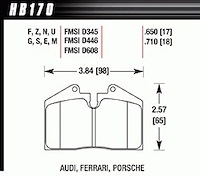 Disc Brake Pad Performance Ceramic w/0.650 Thickness