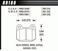 Disc Brake Pad HP Plus w/0.560 Thickness
