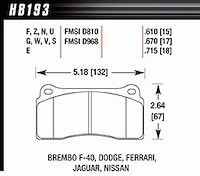 Disc Brake Pad DTC-30 w/17mm Thickness