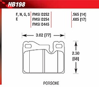 Blue 9012 Disk Brake Pads Porsche 924, 928, 944